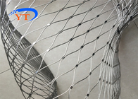 2.0mm SUS304 Stainless Steel Woven Wire Mesh Cable Netting 100x100mm For Plant Climbing